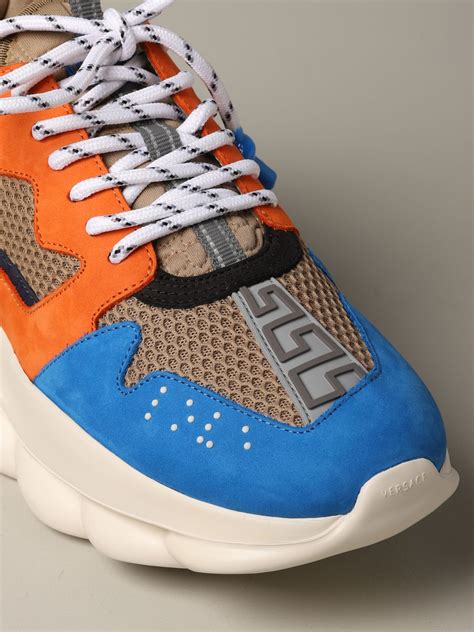 blue versace trainers|Versace trainers men's.